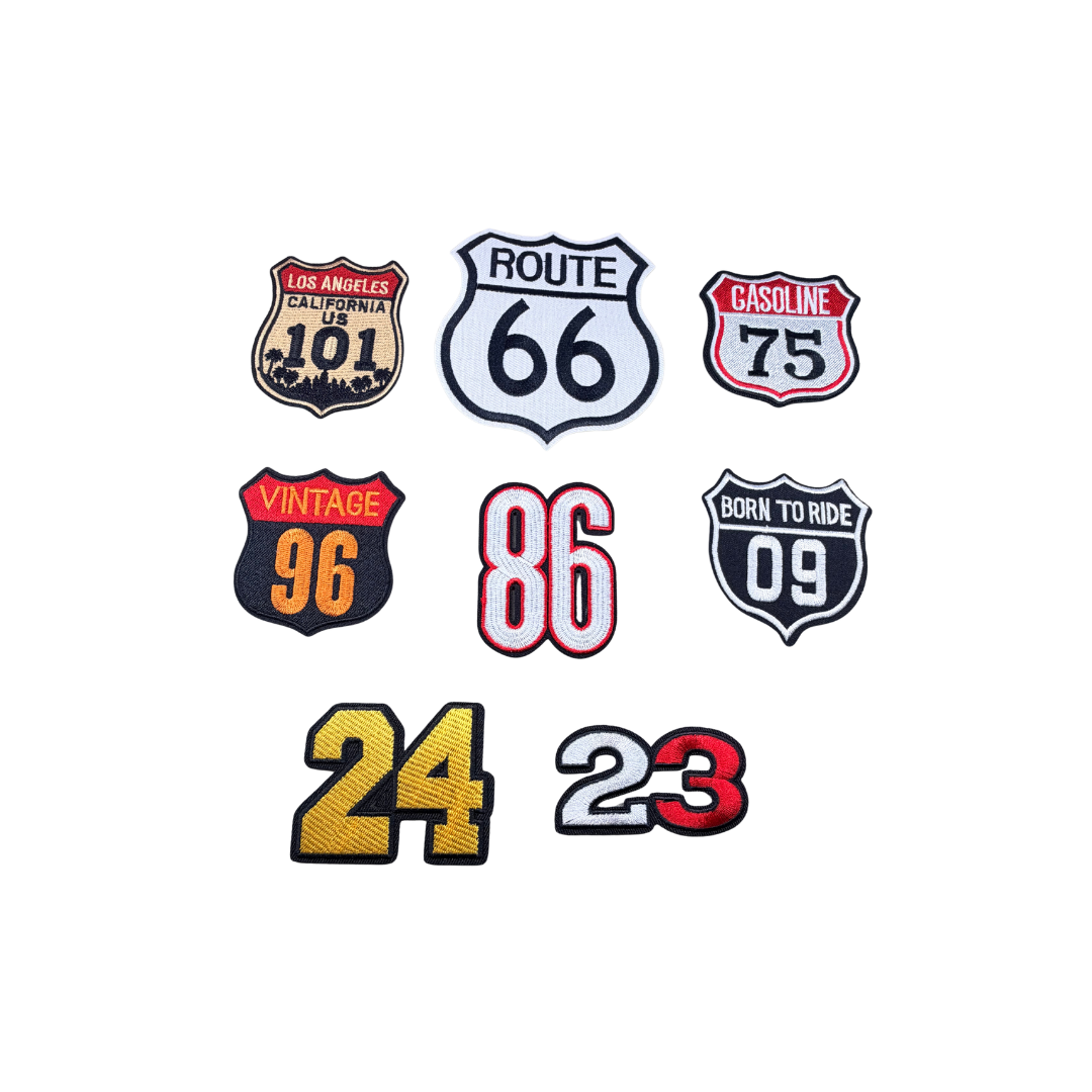 Route - Number - Retro Vintage Small Patches
