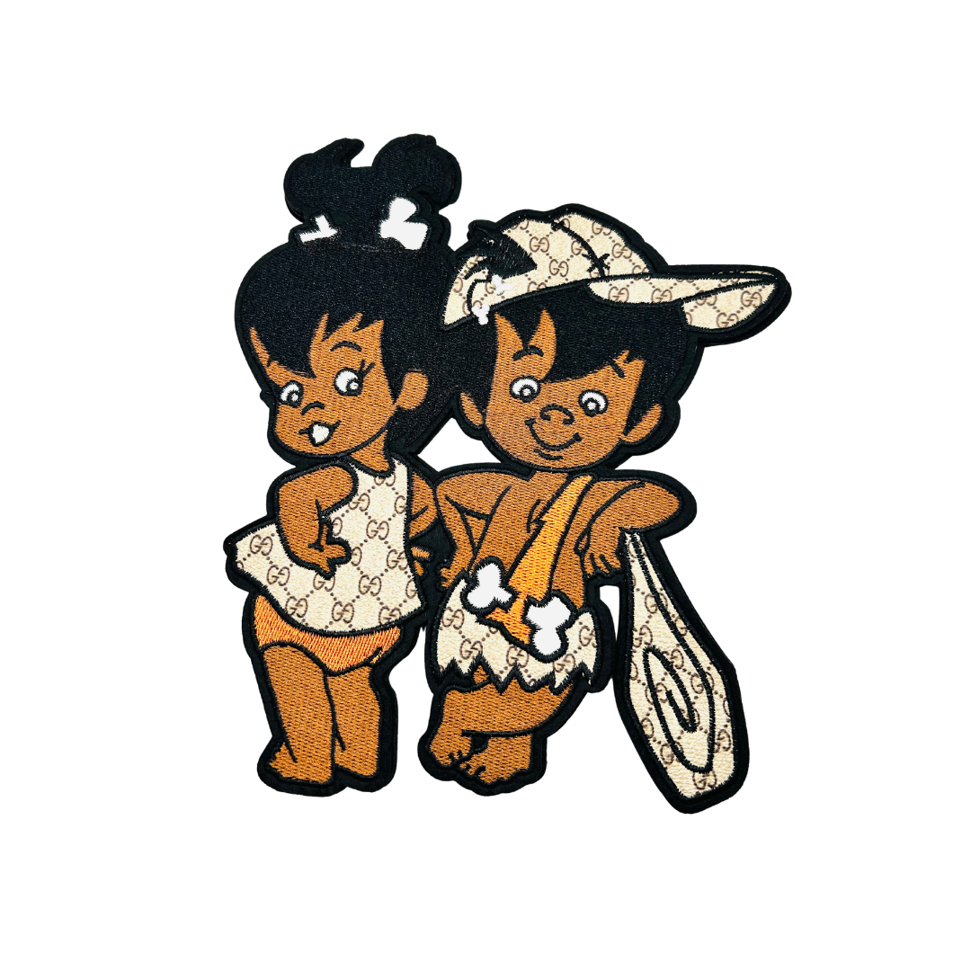 Ba* Ba* Designer Inspired Flintstones Cartoon Patches