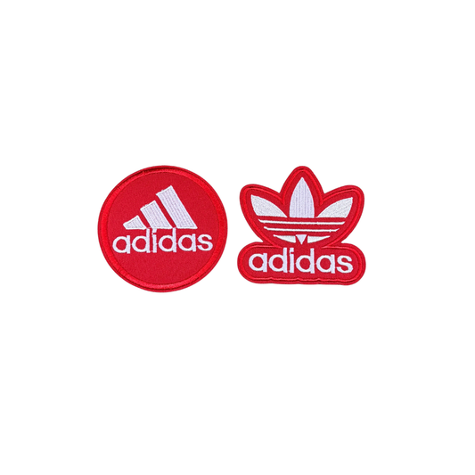 Adidas Inspired Red & Whites Small Patches