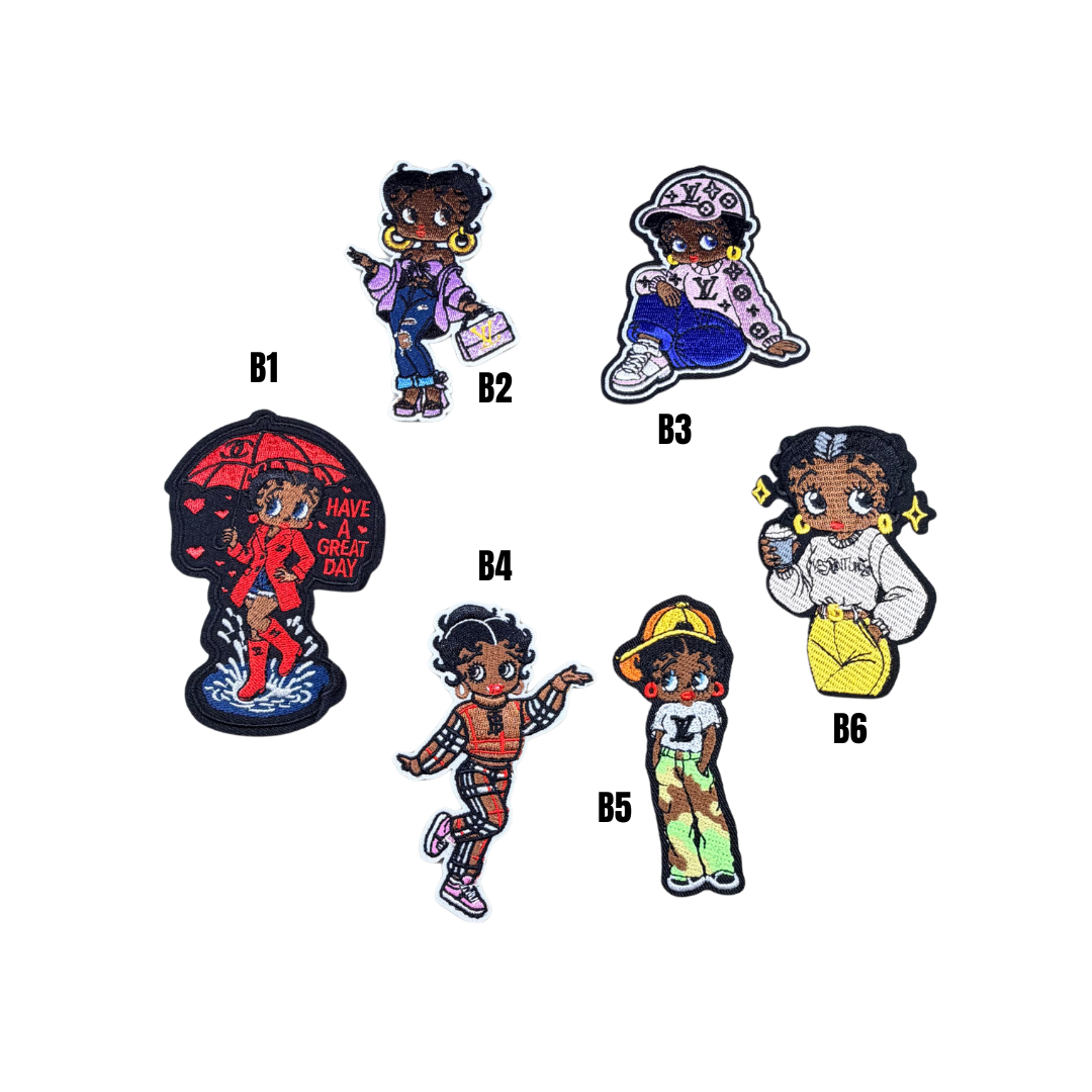 Urban Betty Boop Designer Inspired Small Patches