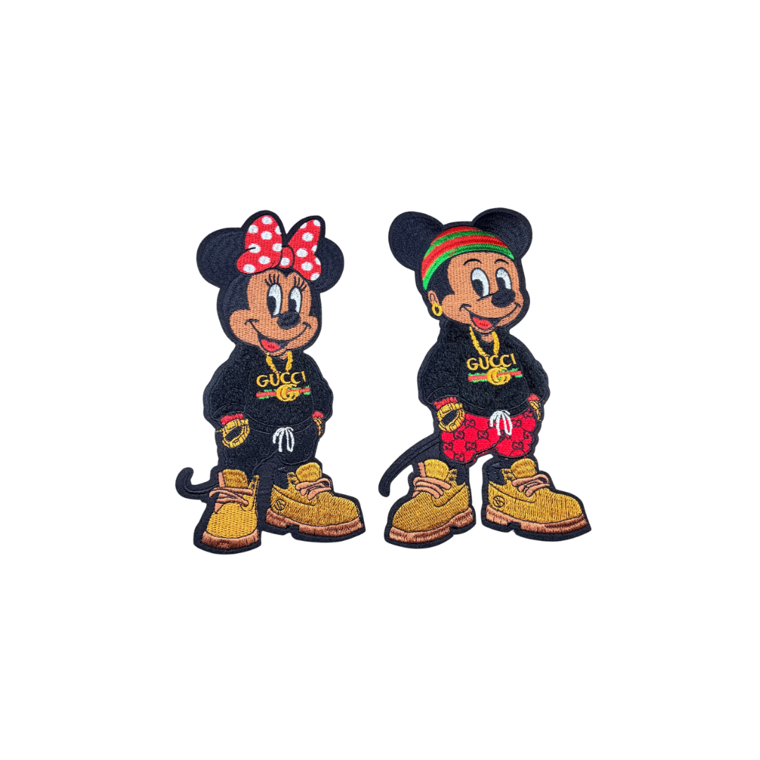 Mickey & Minnie G Designer Inspired Urban Large Patches