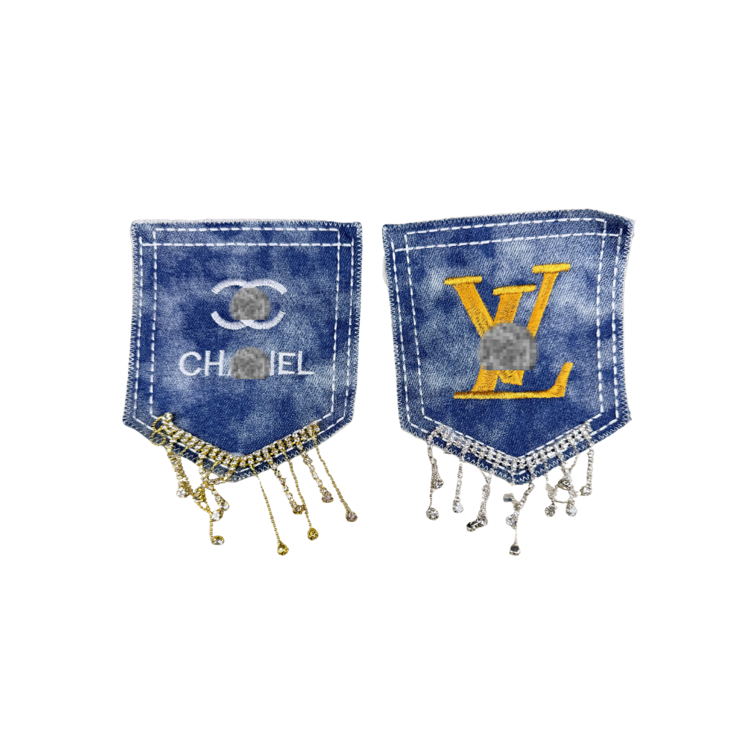Designer Denim Medium-Large Patch Pockets