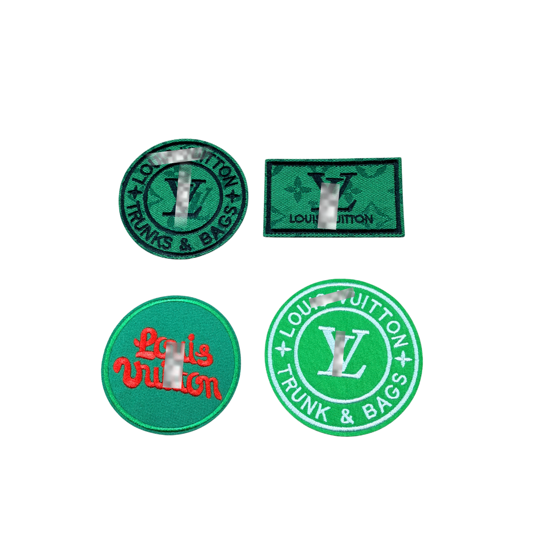 Lou** V Designer Inspired Green Small Patch Collection