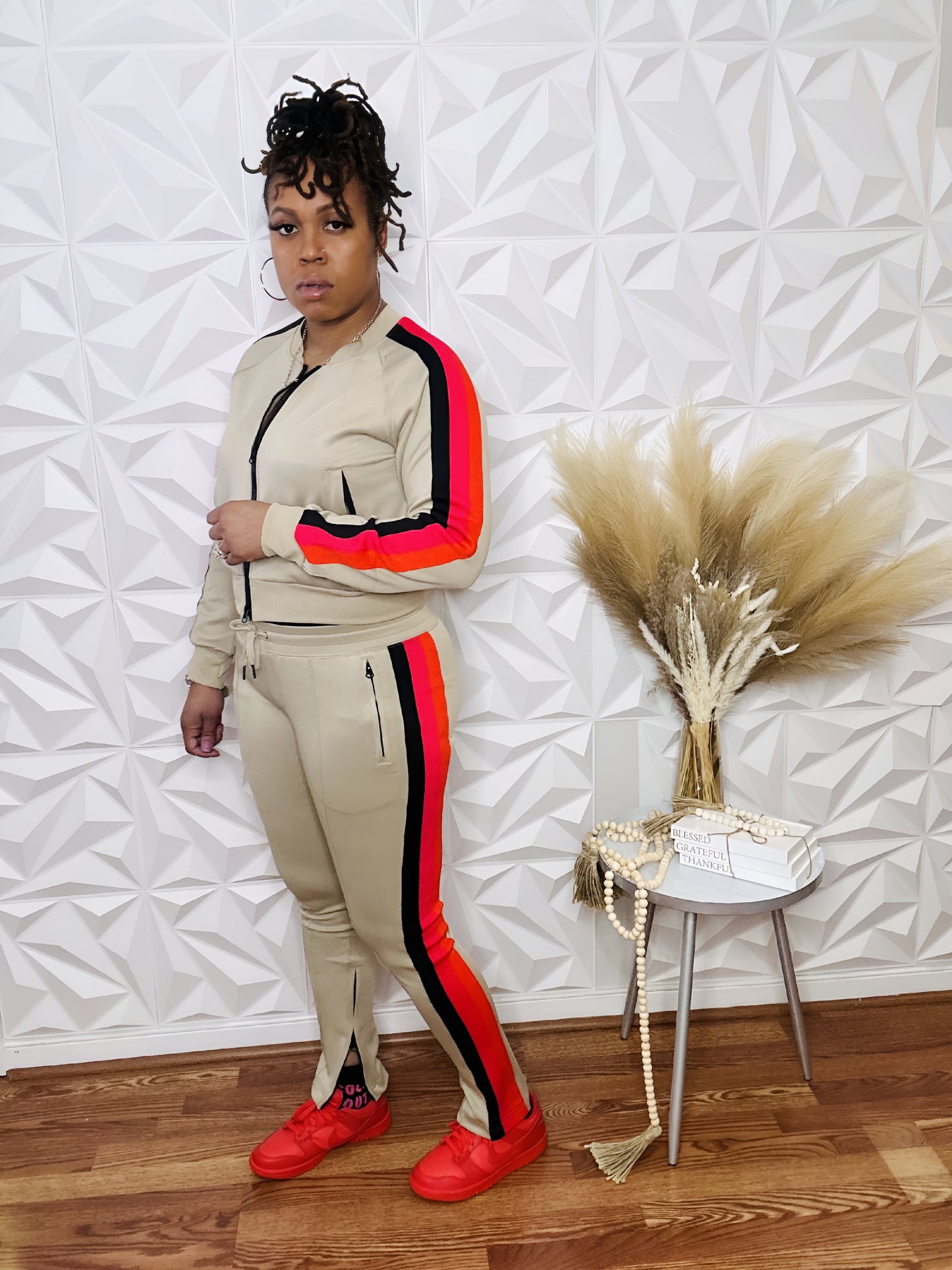 Swagger Stripe 2pc Jogger Set