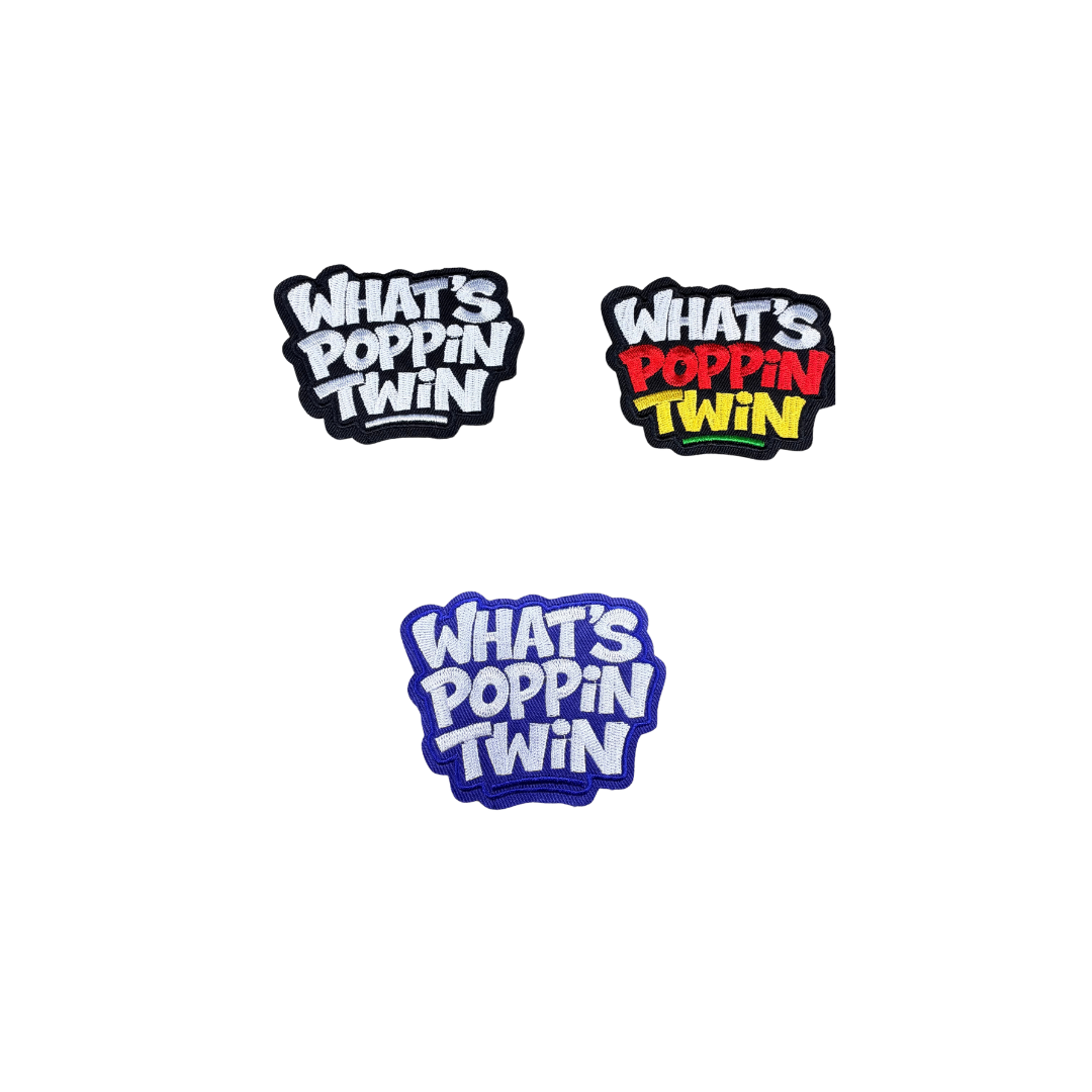 What's Popping Twin Statement Small Patches