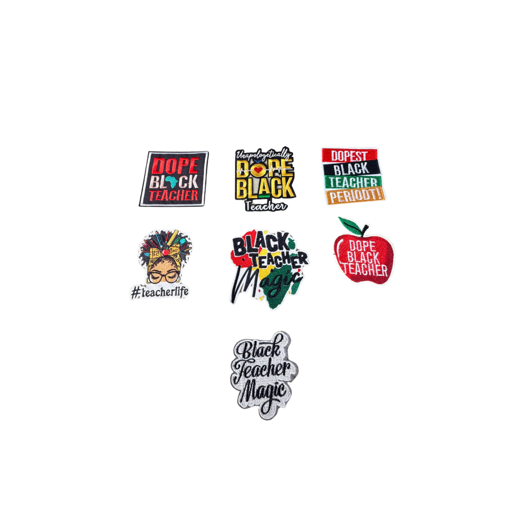 Dope Black Teacher Small Patches