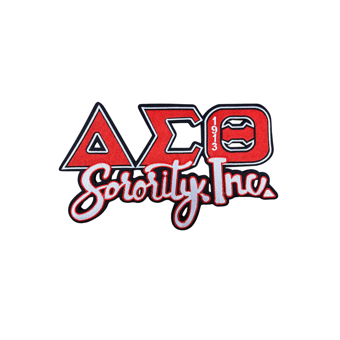 DST Sorority Inc. Red/White Large Patch