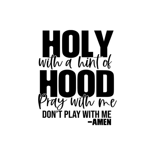 Holy But Hood 16oz Plastic Snow Globe Tumbler w/ Iced Lid