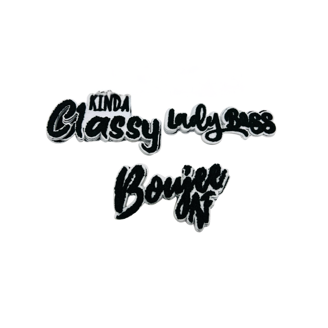 Female Statement Chenille Medium Patches