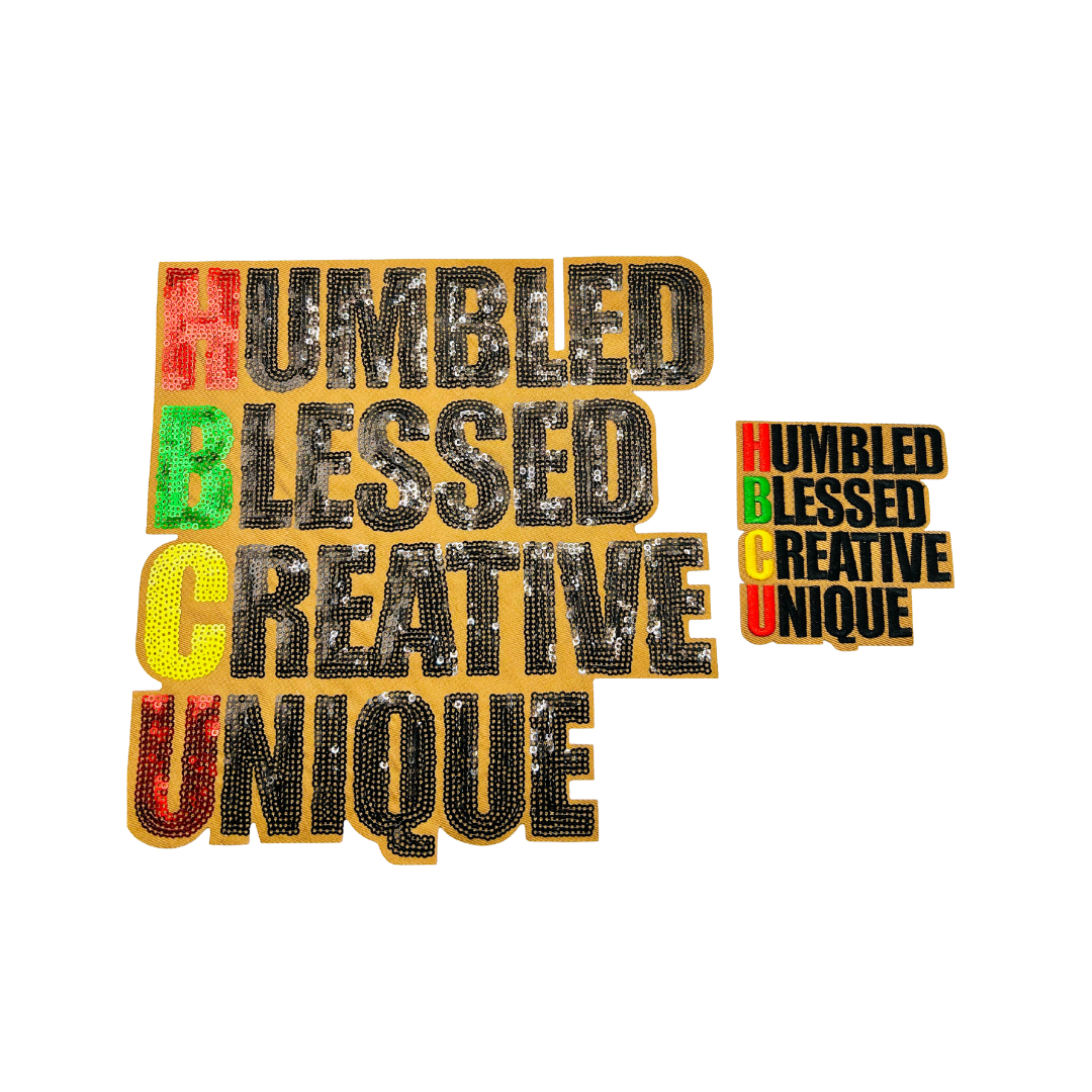 HBCU - Humbled, Blessed, Creative, Unique Sequin Patches