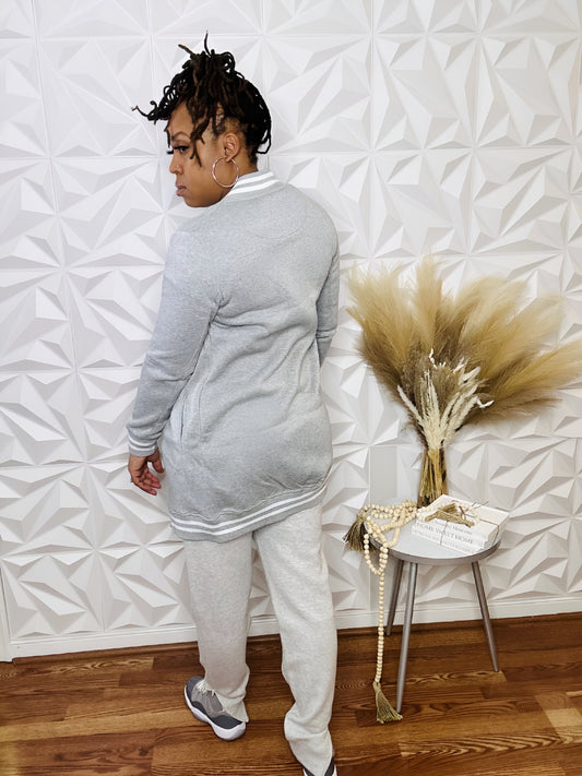 Jersey Gray Jacket - Size Medium Only