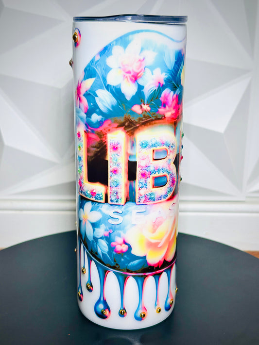 Libra Rhinestone Epoxy 20 oz Tumbler