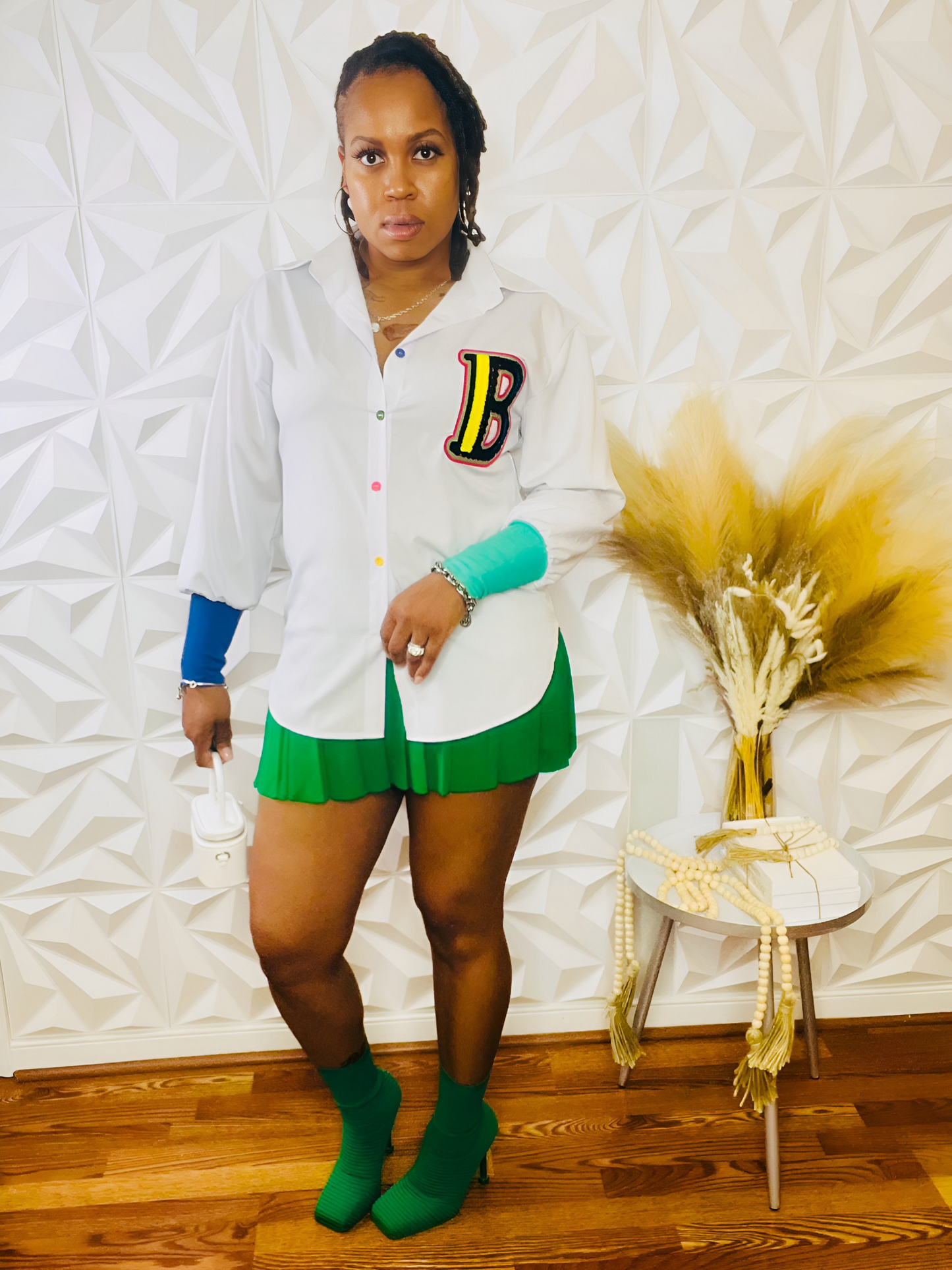 Blissful Button Up - White