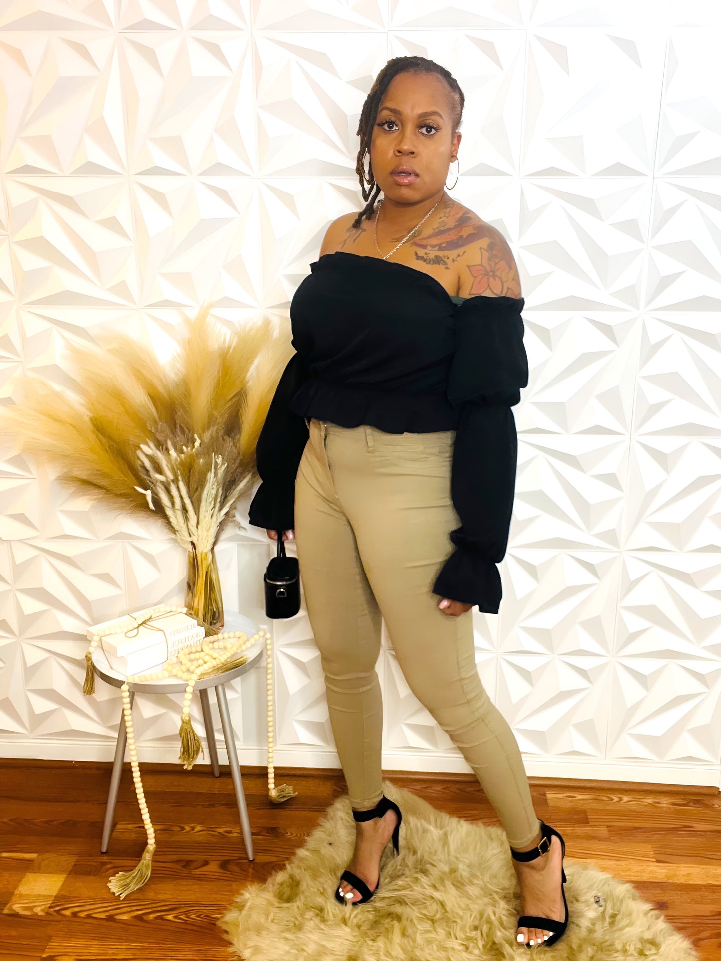 Super Stretch High Waist Jeans - Tan