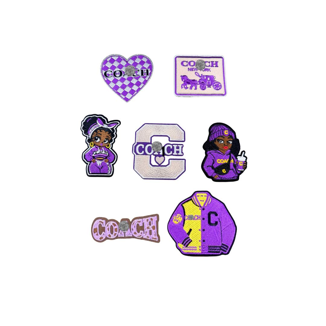 Coa*h Designer Inspired Purple Small Patches