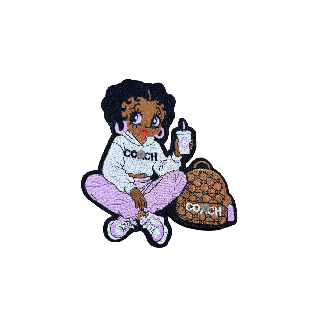 Coa*h Betty w/ Bag Purple Medium Patch