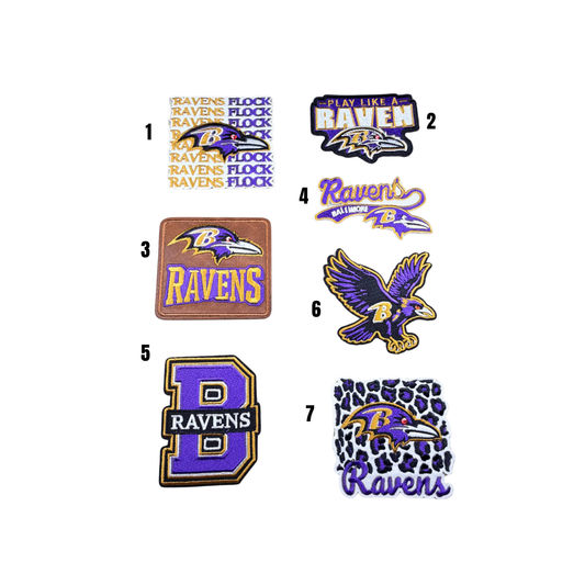 Baltimore Ravens Football Small Patches
