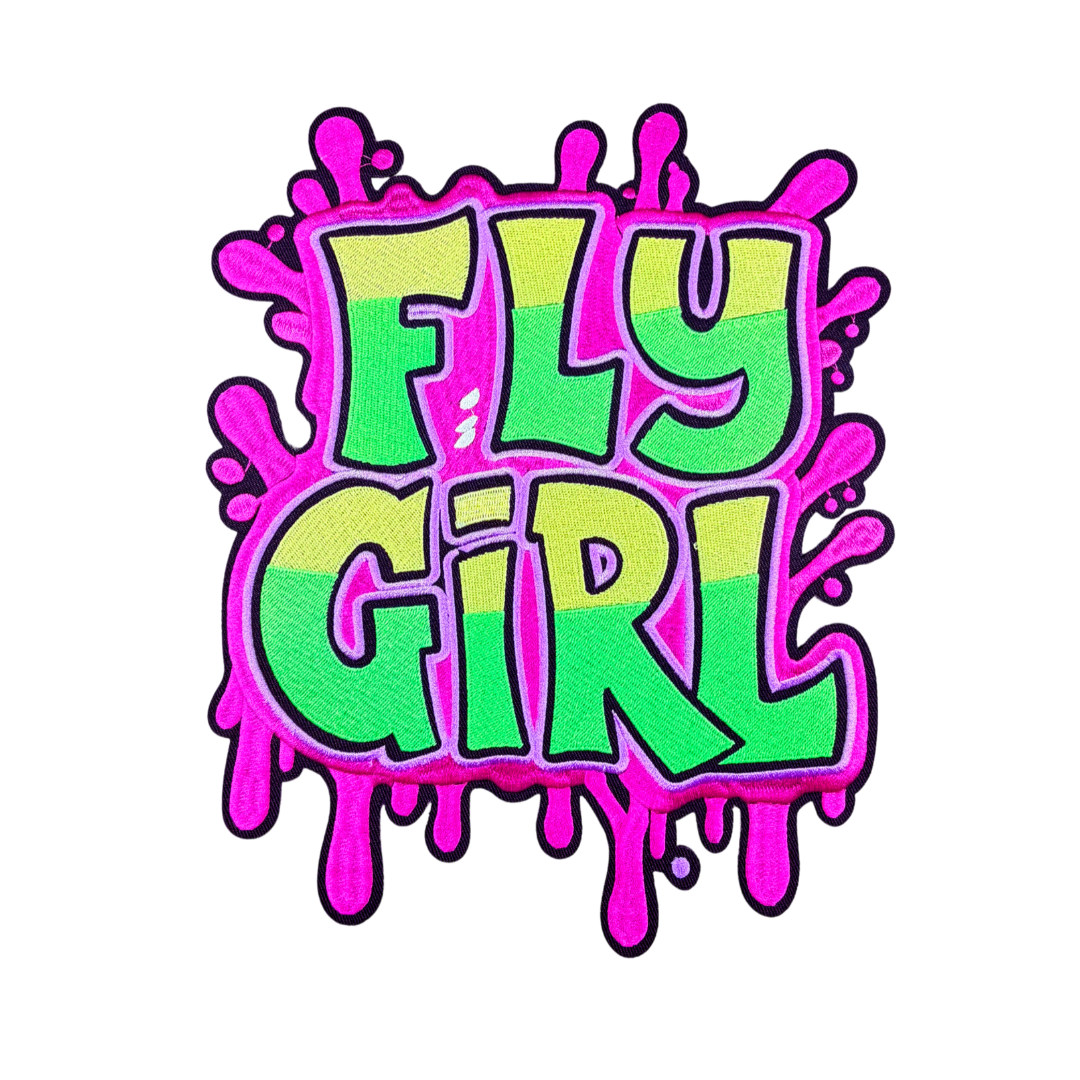 Fly Girl Colorful Large Patch