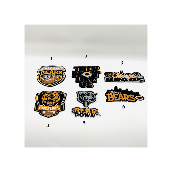 Bears Football Patches - Small