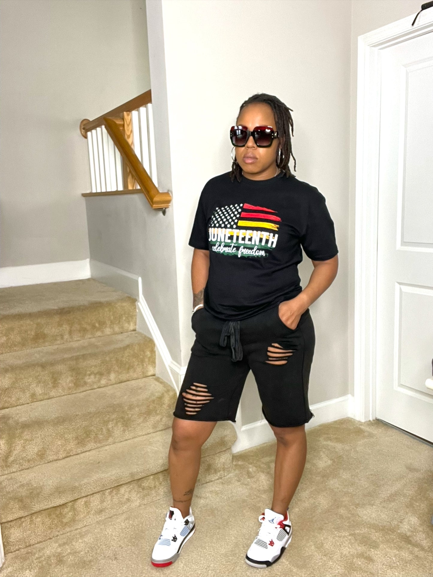 Comfort Truth Distressed Bermuda Shorts