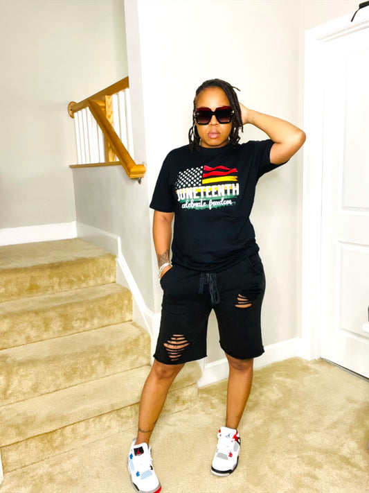 Comfort Truth Distressed Bermuda Shorts