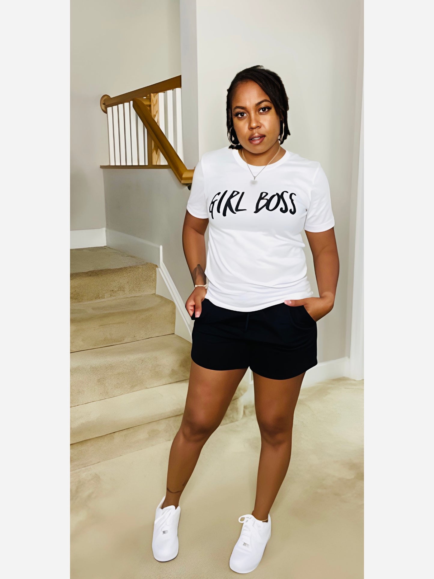 French Terry Drawstring Shorts