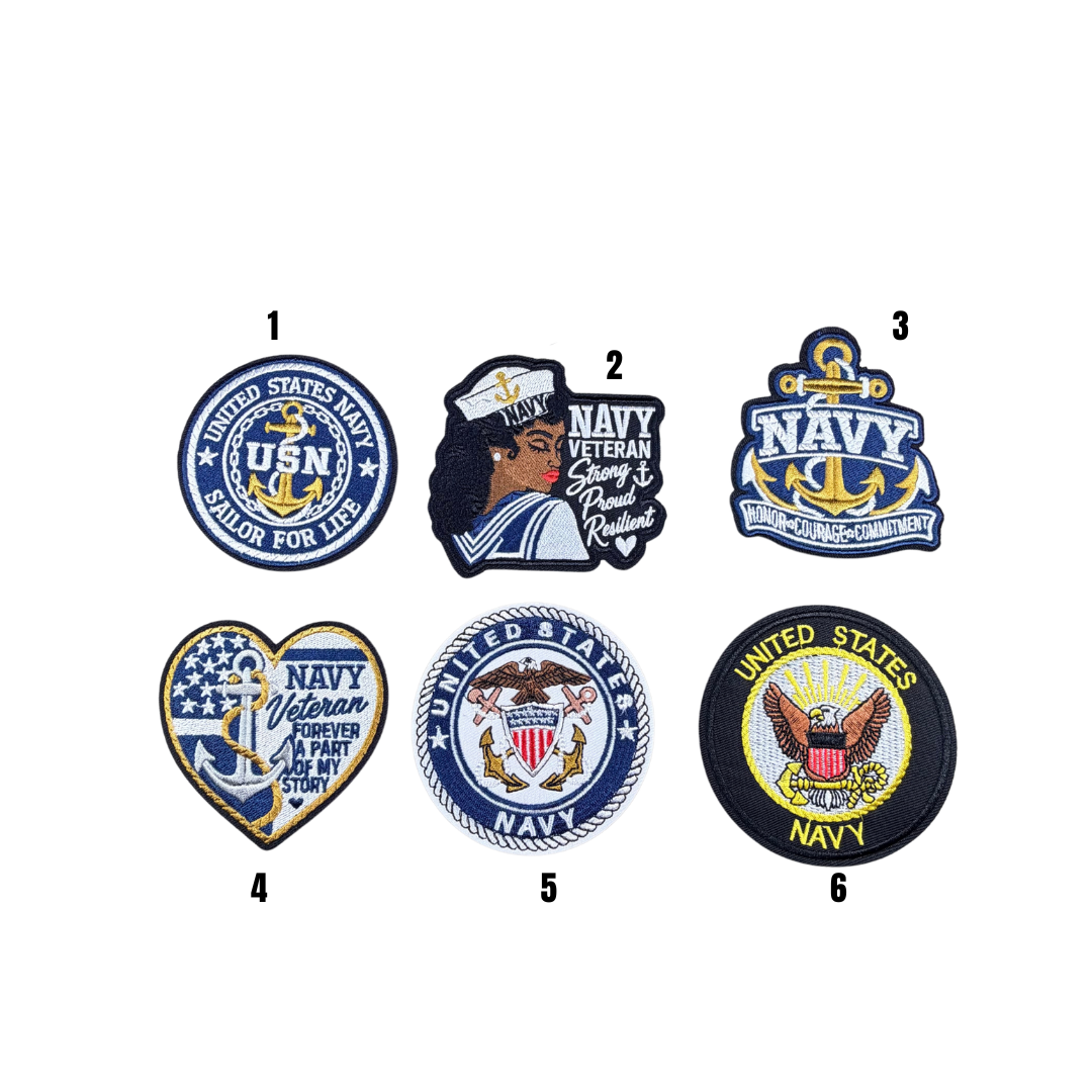 Navy Branch Small Patches