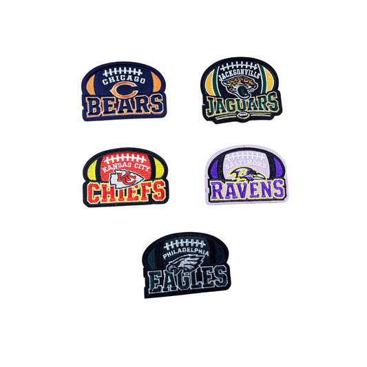 NFL Team Football Shaped Small Patches