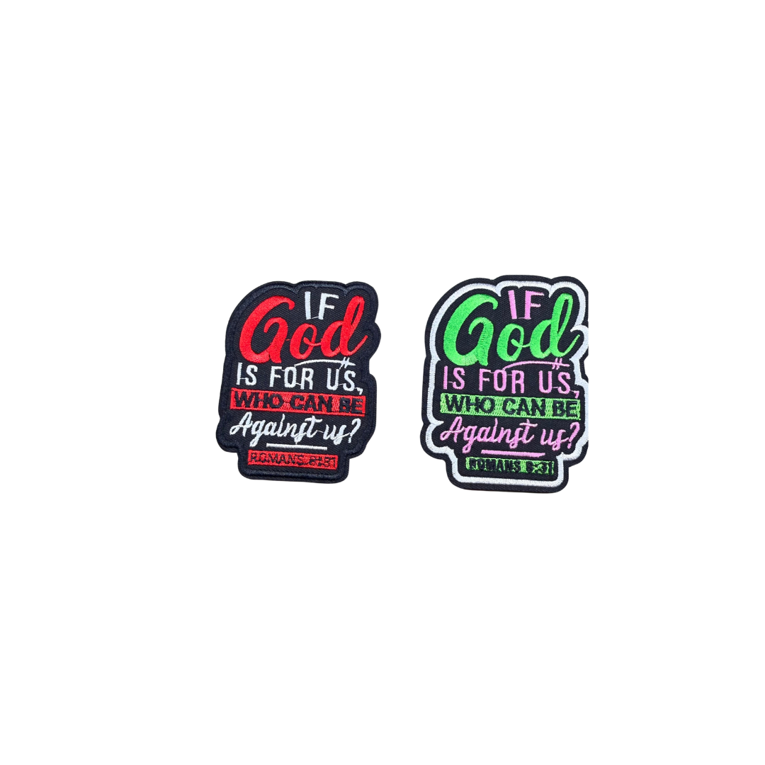 If God Is With Us, Who Can Be Against Us Sequin Patches