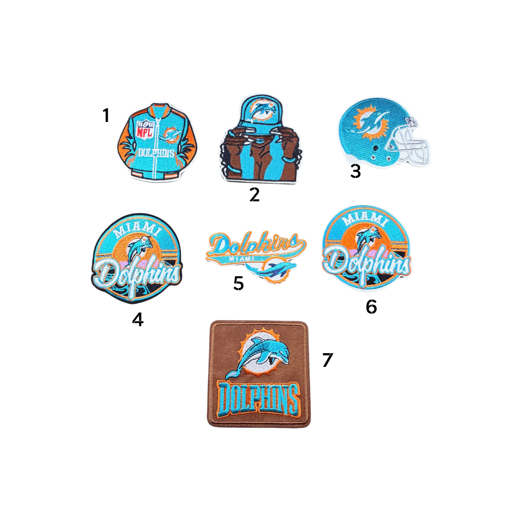 Miami Dolphins Football Small Patches