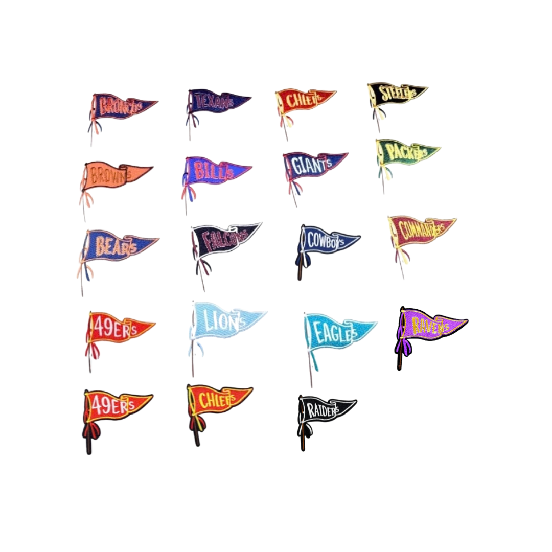 NFL Football Flag Team Filler Patches