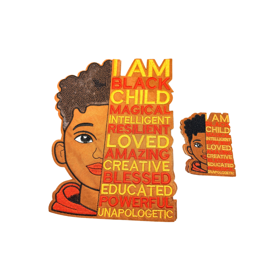 I Am Black Child Patches