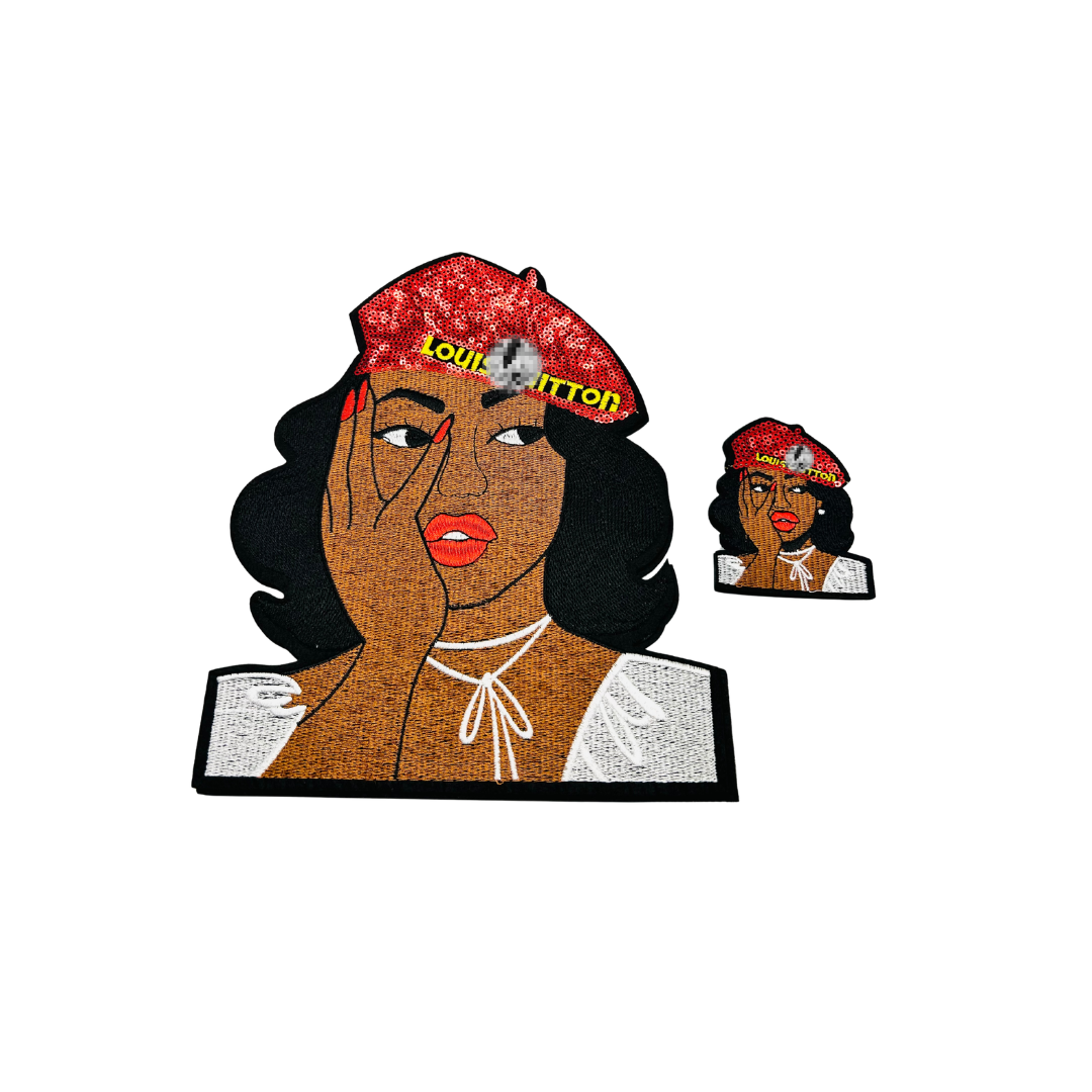 Lui* V Inspired Lady Sequin Patches