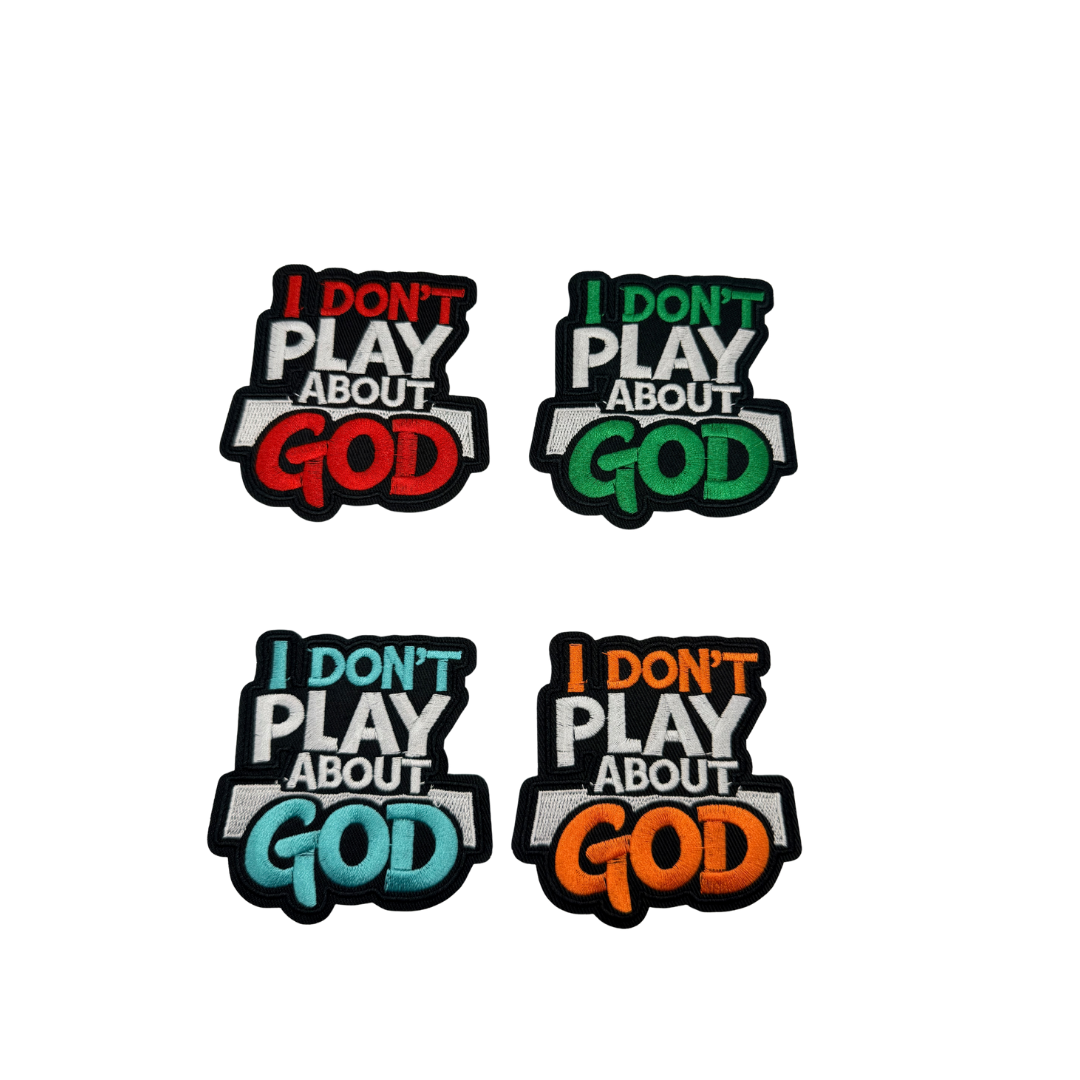 I Don't Pay About God Patches - Small