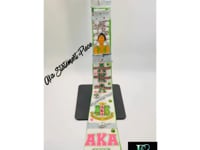 AKA Premade Junk Tie – Alpha Kappa Alpha Statement Tie with Patches, Pins & Bling