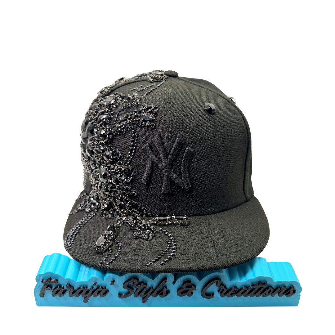 Luxury Rhinestone City NY LA ATL Custom Snapback Hat Collection