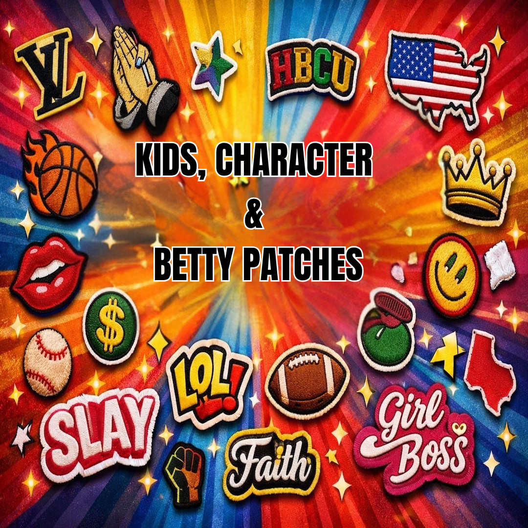 Kids, Character & Betty Cartoon Patches