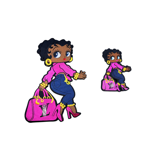 Loui* V Pretty Girl Pink Betty Patches