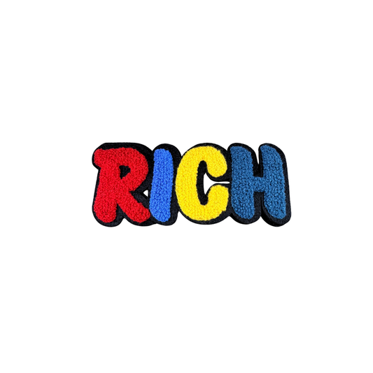 RICH Statement Medium Chenille Patch