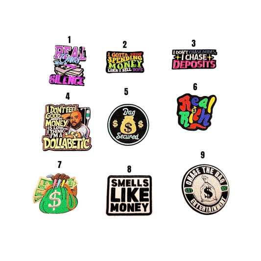 Hustle/Money Statement Small Patches