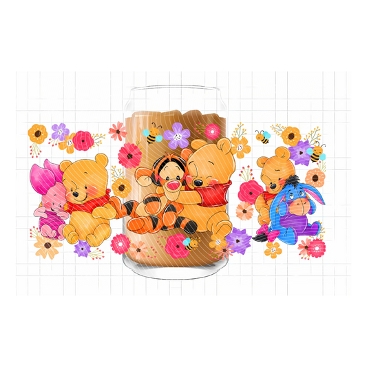 Pooh Bear & Hugs UV DTF