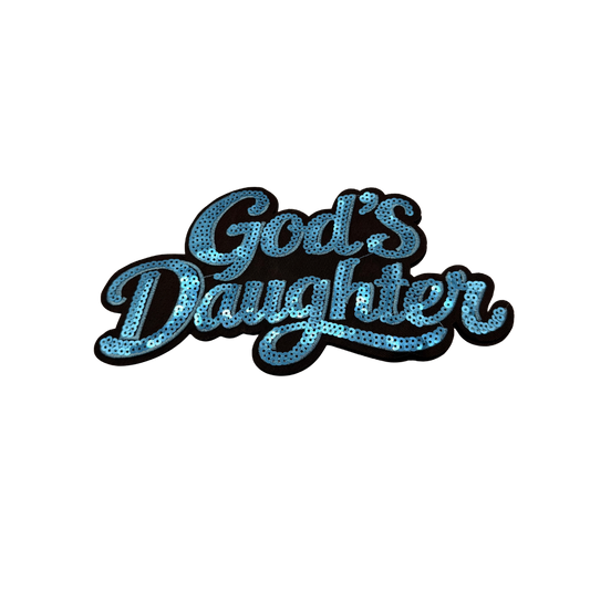 God's Daughter Large Sequin Patch