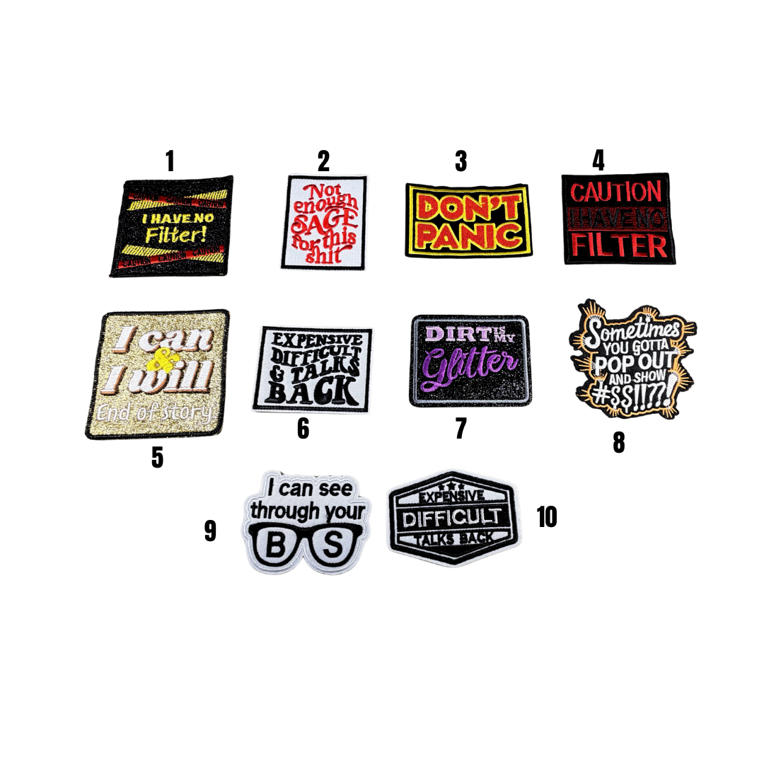 Funny - Sarcastic Statement Small Patches -2