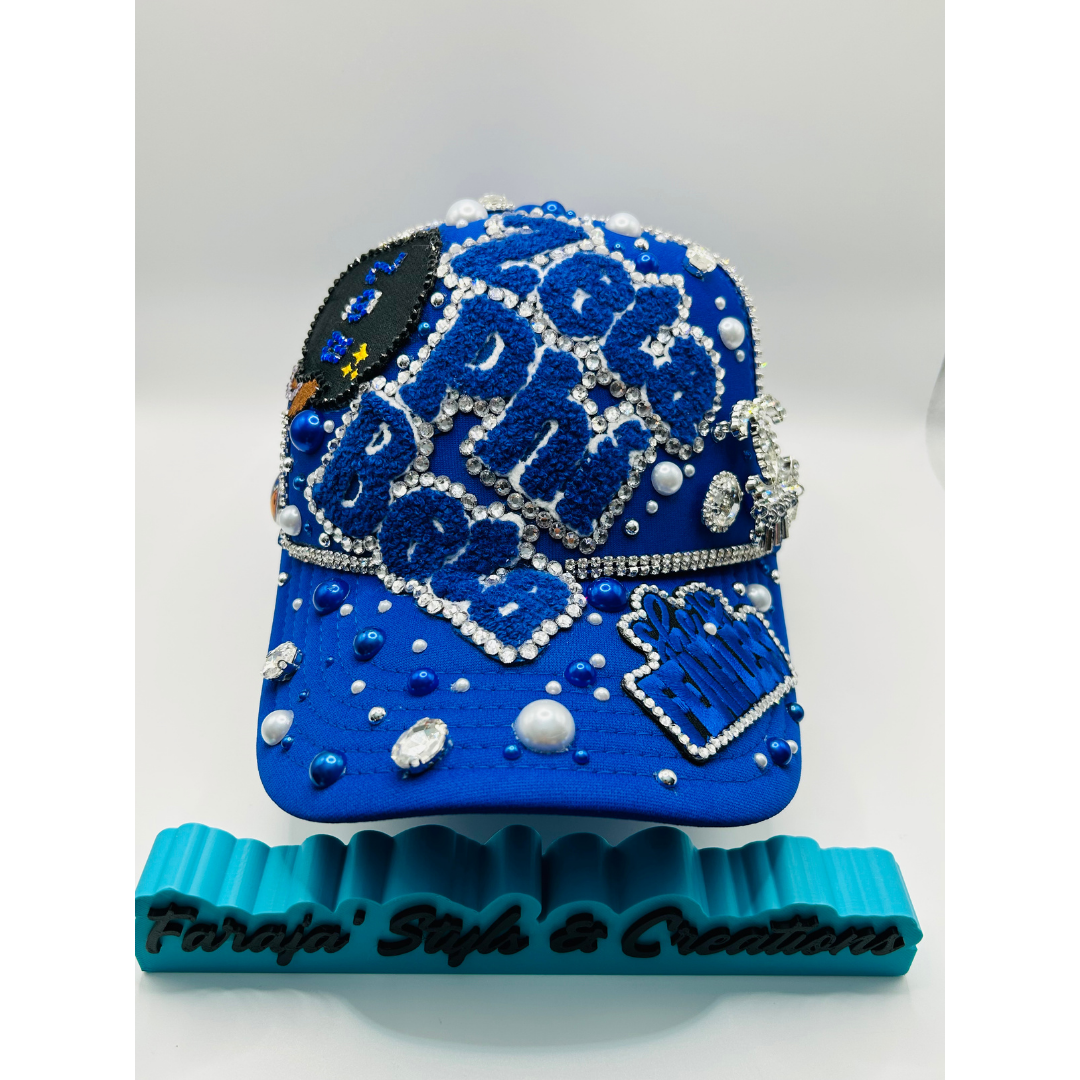 Design Your Custom Zeta Sorority Trucker Junk Hat | Rhinestones, Patches & Pearls | Greek Life Fashion Cap