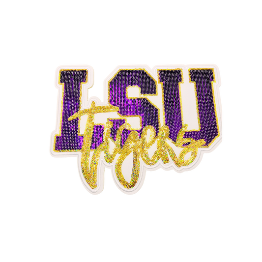 LSU Tigers Inspired College Large Sequin Patch
