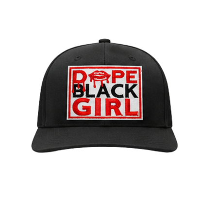 Dope Black Girl Patched Trucker Hat | Melanin Queen Statement Cap - Black Foam Trucker Hat