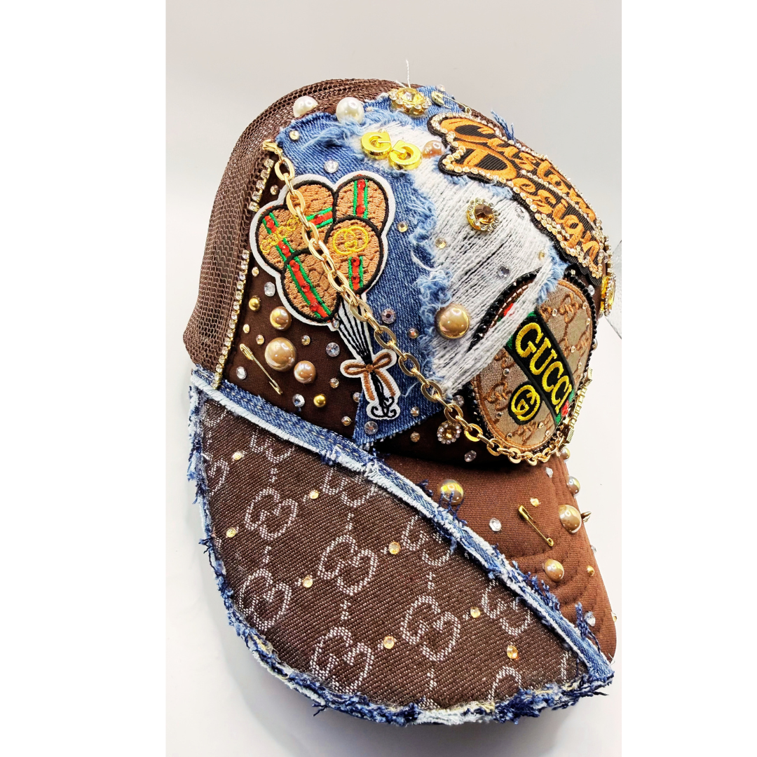 Customize - Design Your Designer Inspired - Luxury Styled Junk Trucker Hat