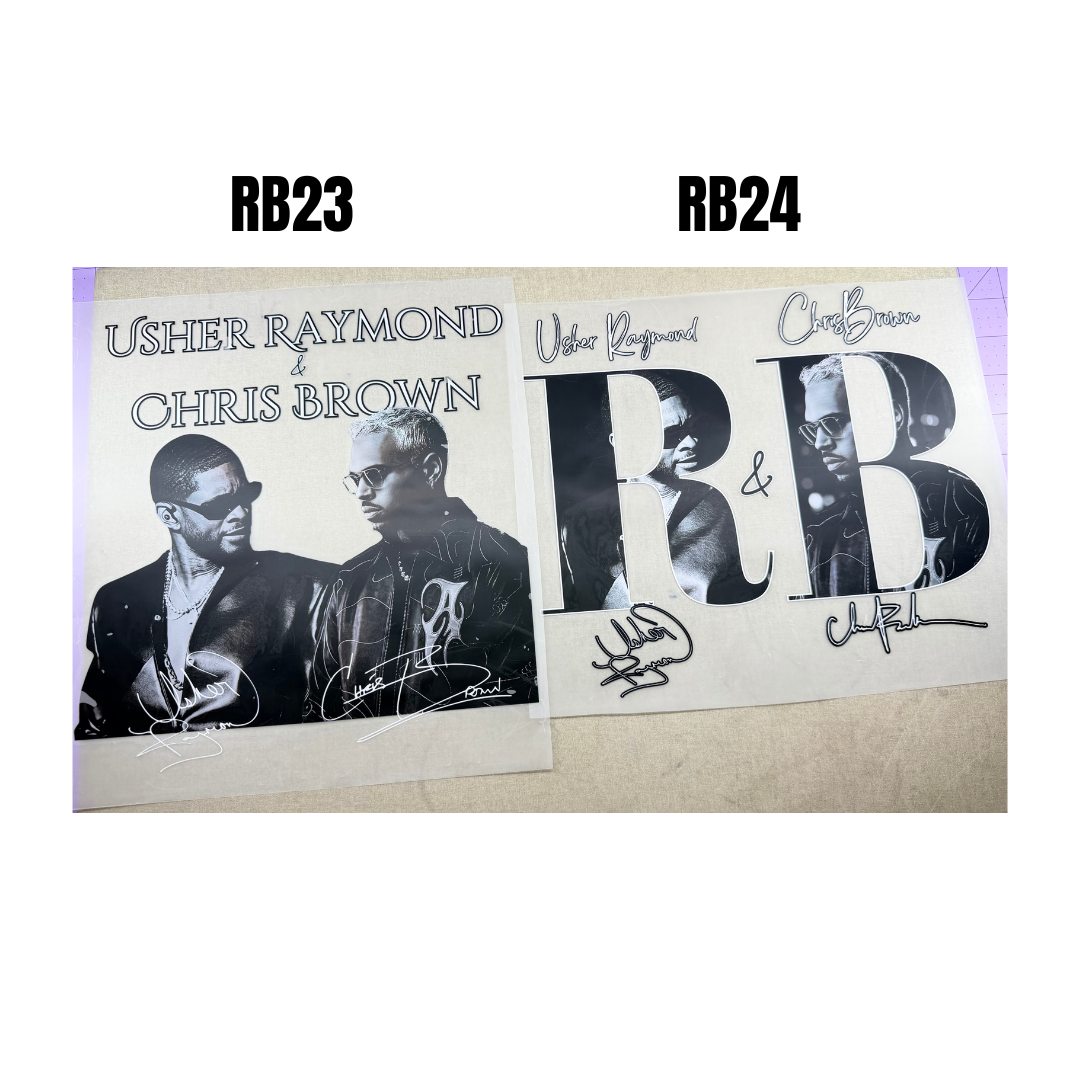Raymond vs Brown DTF Transfers - Sizes 10*10