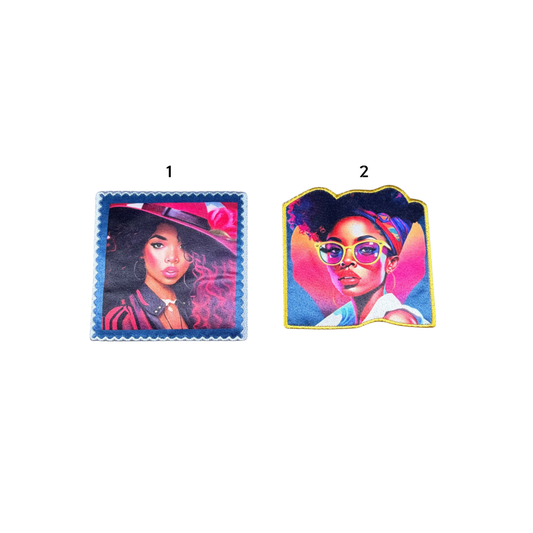 Female Beauty Portraits Satin Medium Patches