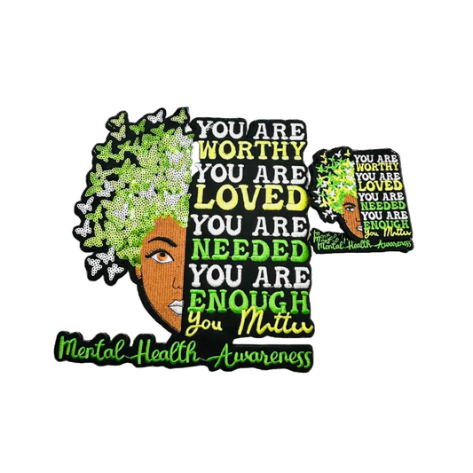 Mental Health Awareness Woman Patch